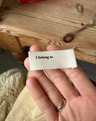 "I belong to" label