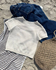 Liggende hvid Ankers Sommerbluse