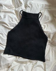 Liggende sort Audrey Top