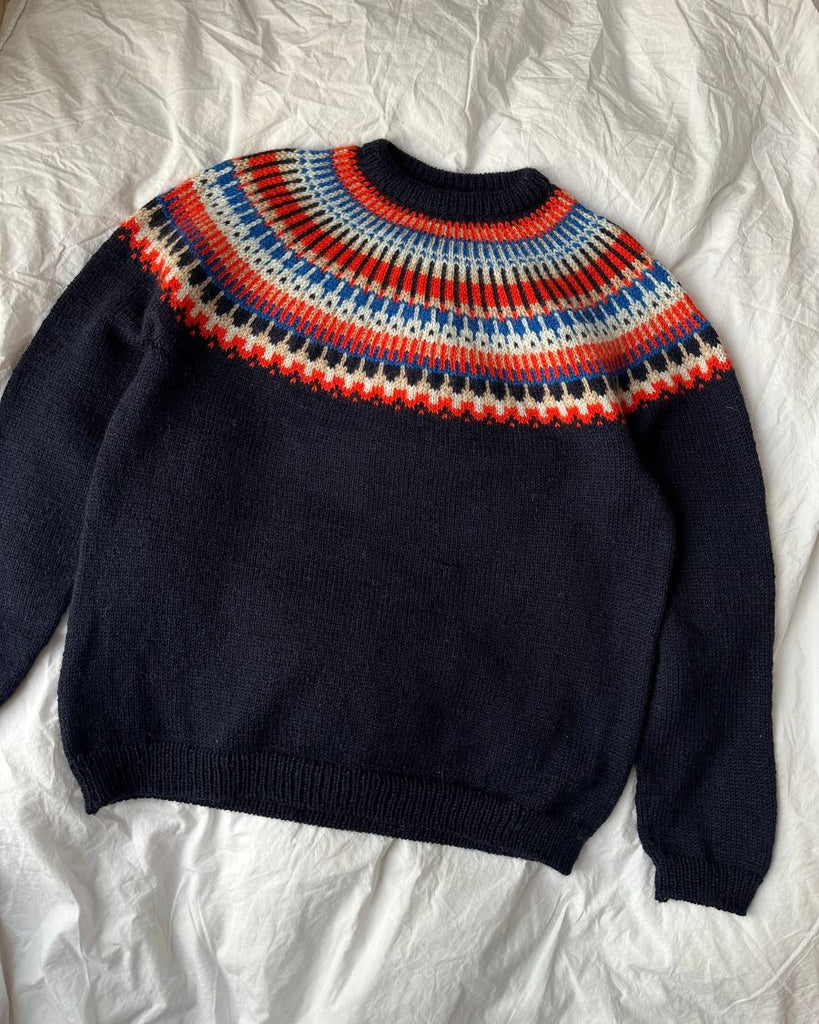 Liggende flerfarvet Celeste Sweater Man