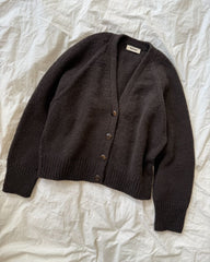 Liggende brun Champagne Cardigan