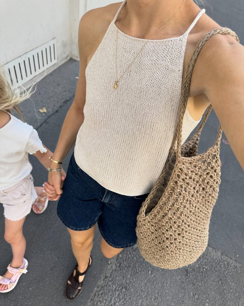 Closeup af hvid Audrey Top