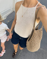 Closeup af hvid Audrey Top