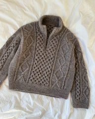 Liggende grå Dagmar Zipper Sweater