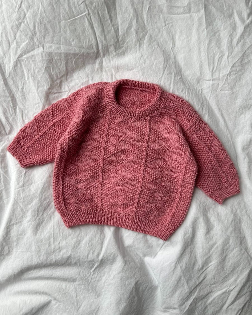 Liggende lyserød Esther Sweater Baby