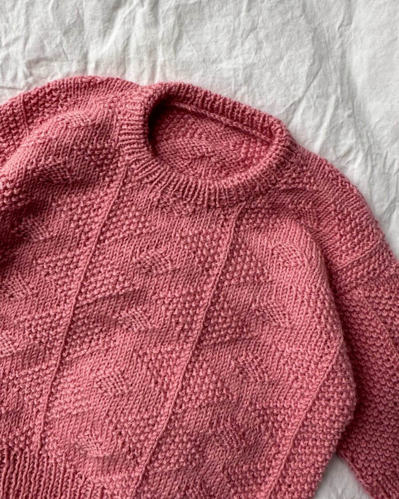 Liggende lyserød Esther Sweater Baby
