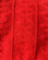Closeup af rød Esther Sweater Junior