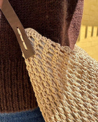 Closeup af beige Florence Bag