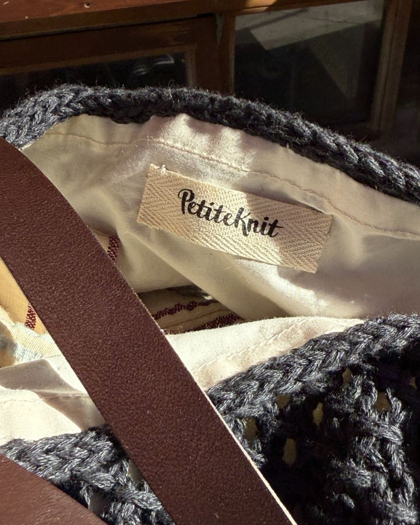 Closeup af sort French Market Bag