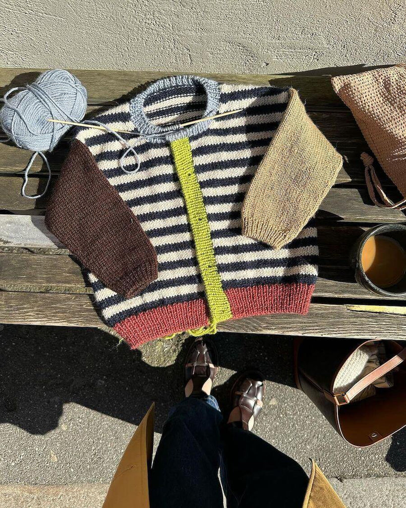 Liggende flerfarvet Holger Cardigan