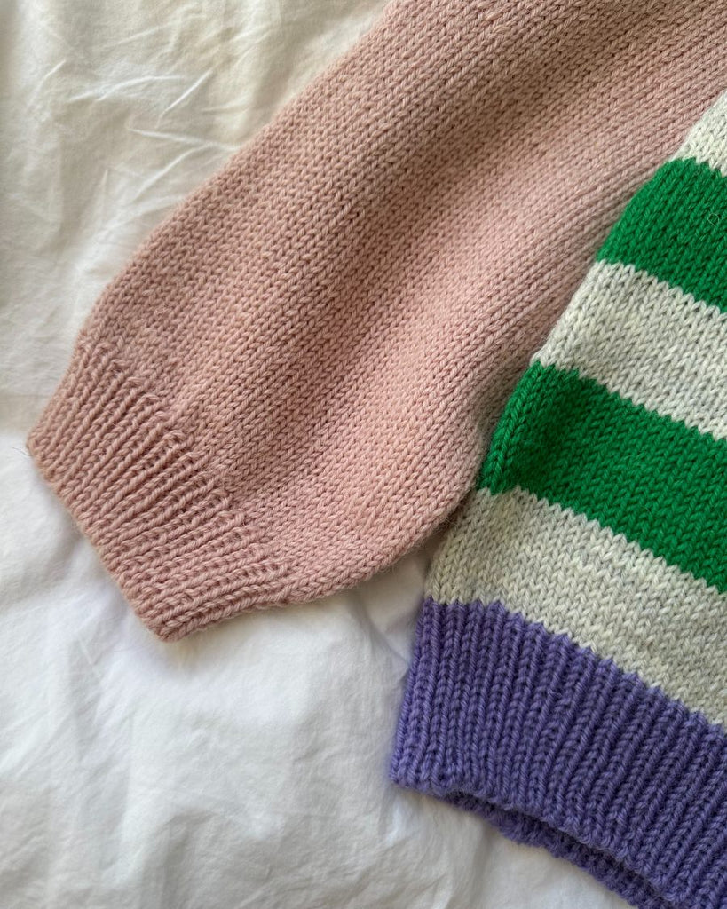 Closeup af flerfarvet Holger Sweater Man