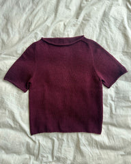 Liggende bordeaux Ivy Tee