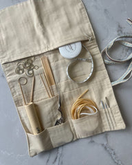 Knitter's Needle Case - To go i farven Seersucker Twin Stripe