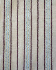 Closeup af stoffet i farven Seersucker Twin Stripe