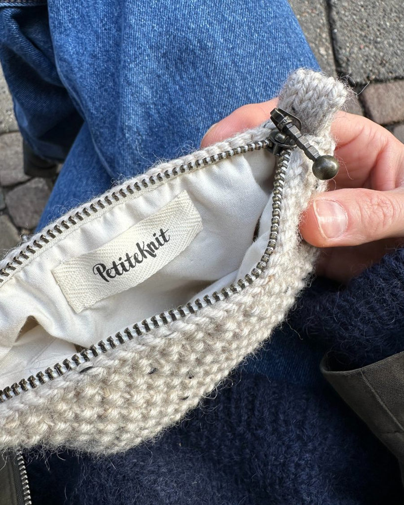 Marie purse med lynlås for og Petiteknit label