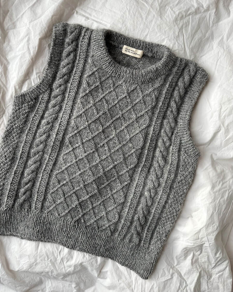 Ligggebillede af grå Moby Slipover