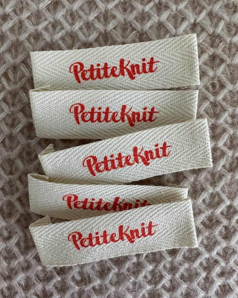 "PetiteKnit" label 5 pcs - Cherry Tomato