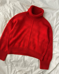 Liggebillede af rød Scarlet Sweater