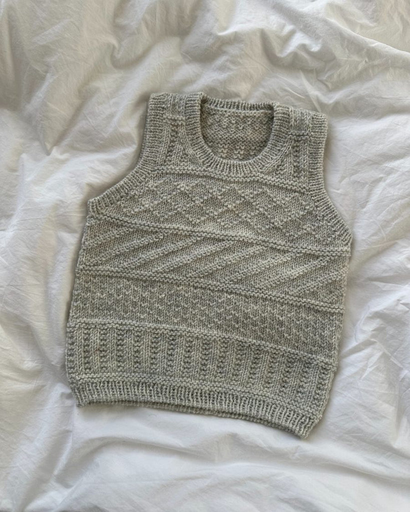 Liggebillede af lysegrå Storm Slipover Junior