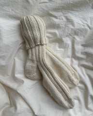 Sammenfoldede hvide Sunday Socks Junior