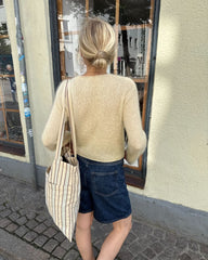 Knitter's Tote Bag i farven Seersucker Twin Stripe