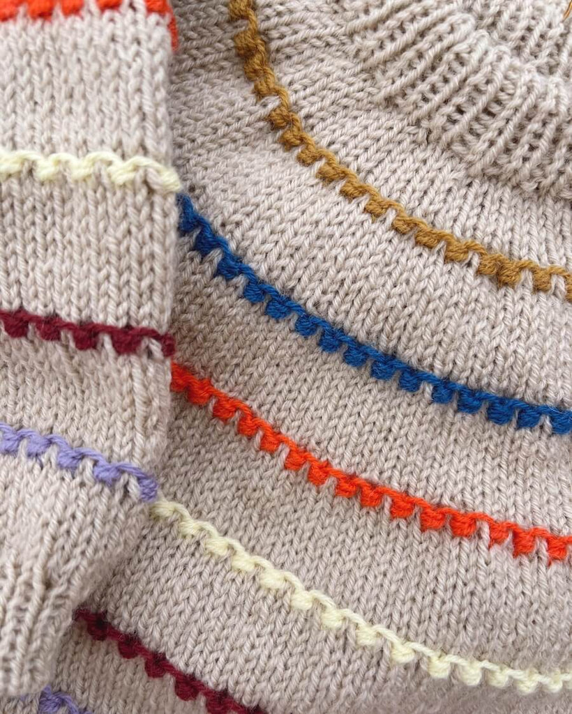 Closeup af Festival Sweater Baby