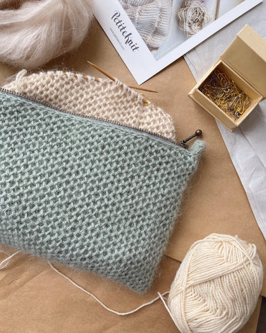 lys mint farvet Honey purse liggende