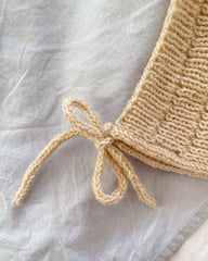 Closeup af råhvid Ankers Kyse