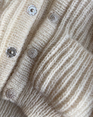 Detaljebillede af hvid September Jakke