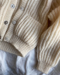 Detaljebillede af hvid September Jakke