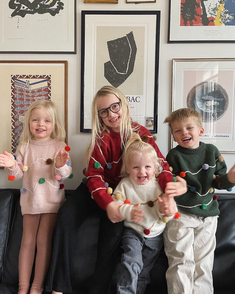 Børn i Let's Christmas Sweatre