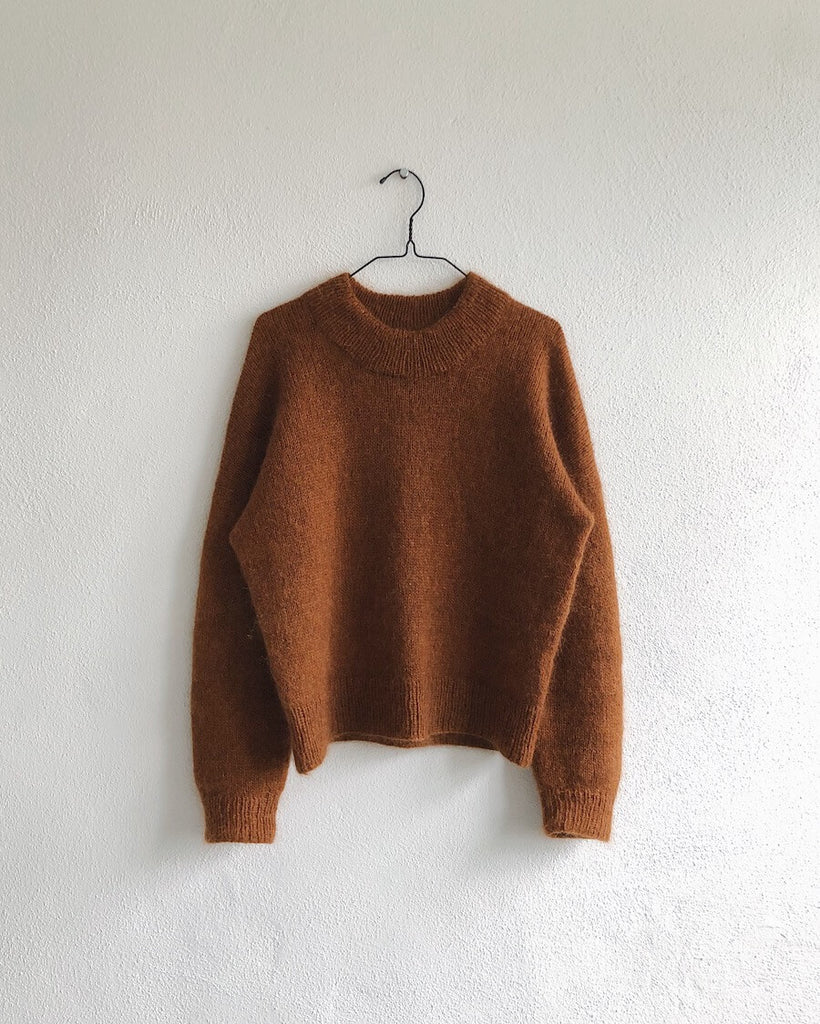 Rødbrun Oslo Sweater på bøjle