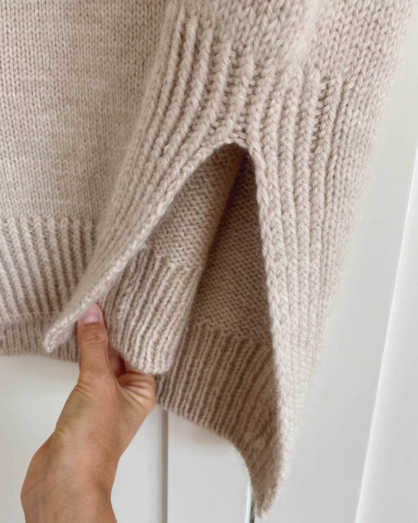 Closeup af hvid Terrazzo Slipover