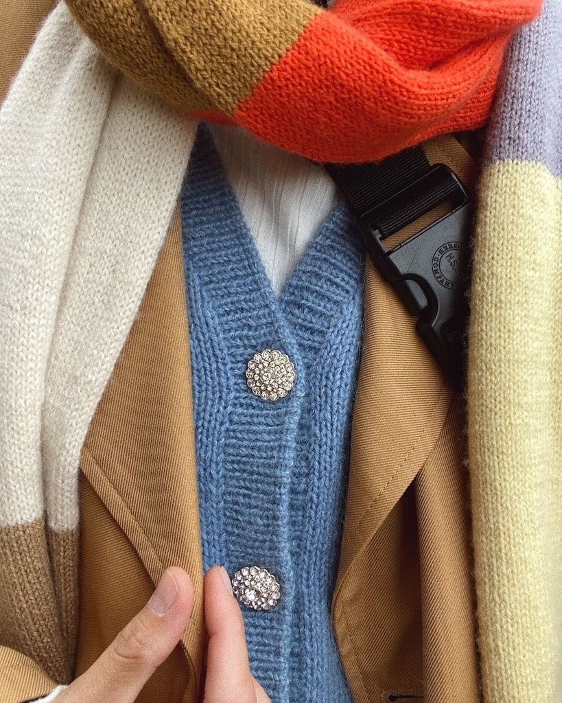 Detaljebillede af Vesterhavstørklæde