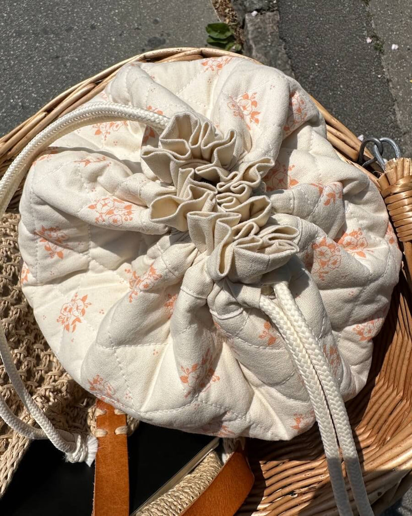 Get Your Knit Together Bag - Apricot Flower