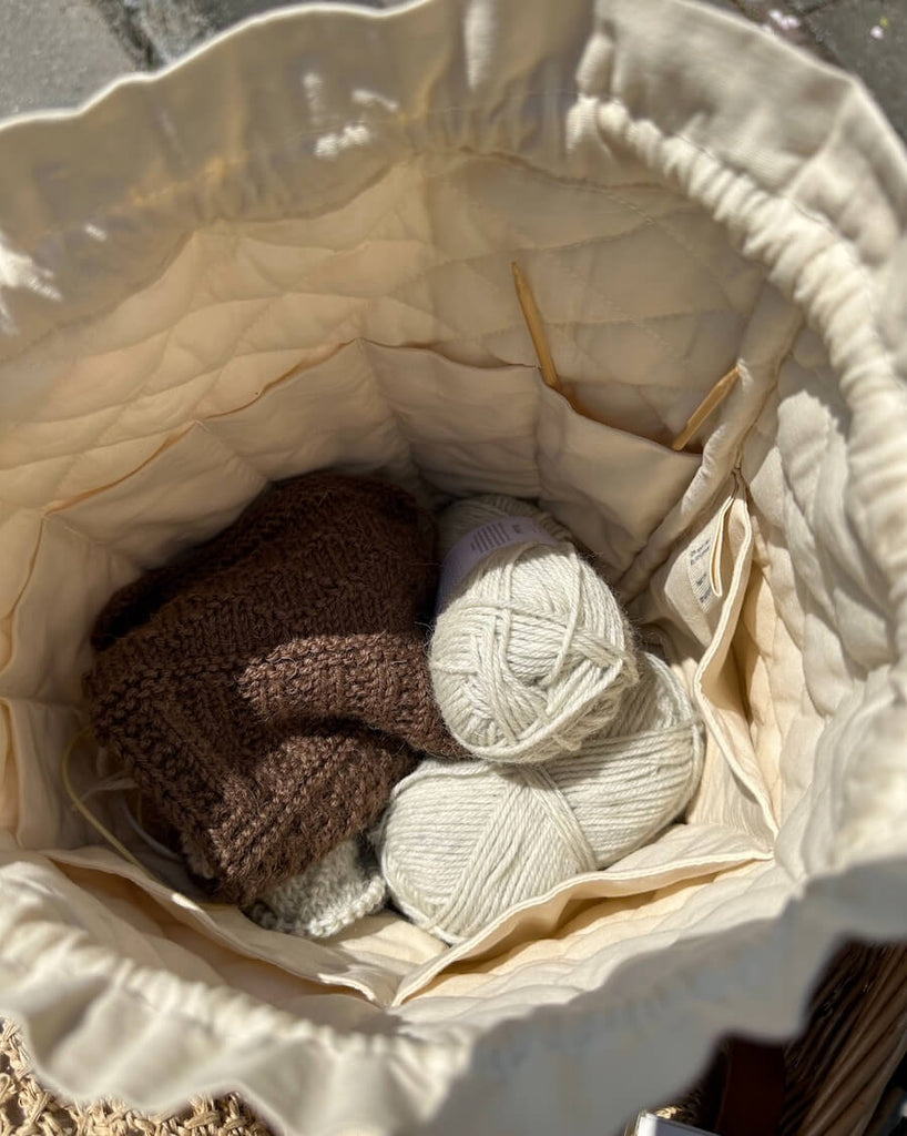 Get Your Knit Together Bag - Apricot Flower