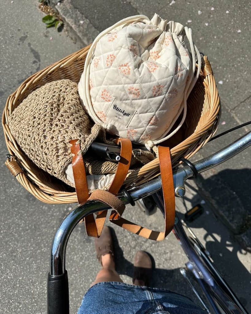 Get Your Knit Together Bag - Apricot Flower