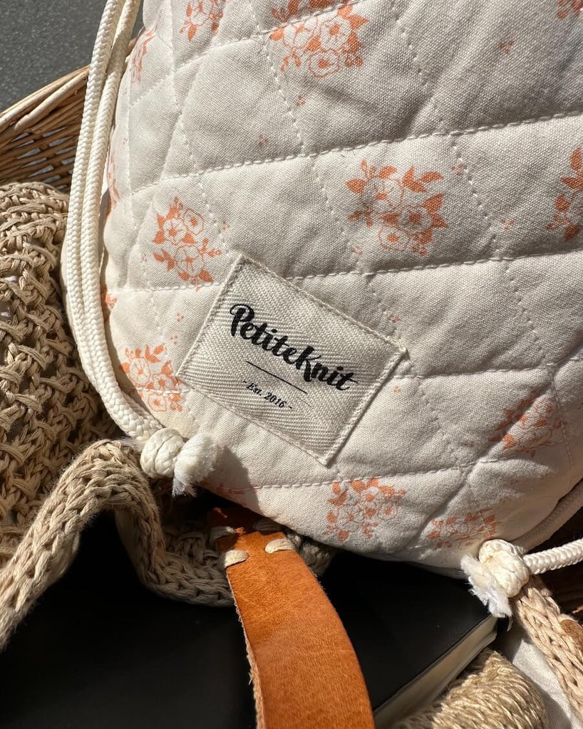 Get Your Knit Together Bag - Apricot Flower