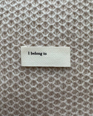 "I belong to" label