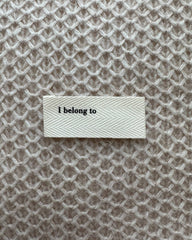 "I belong to"-label