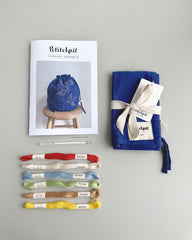 Embroidery Kit - Knitter's String Bag