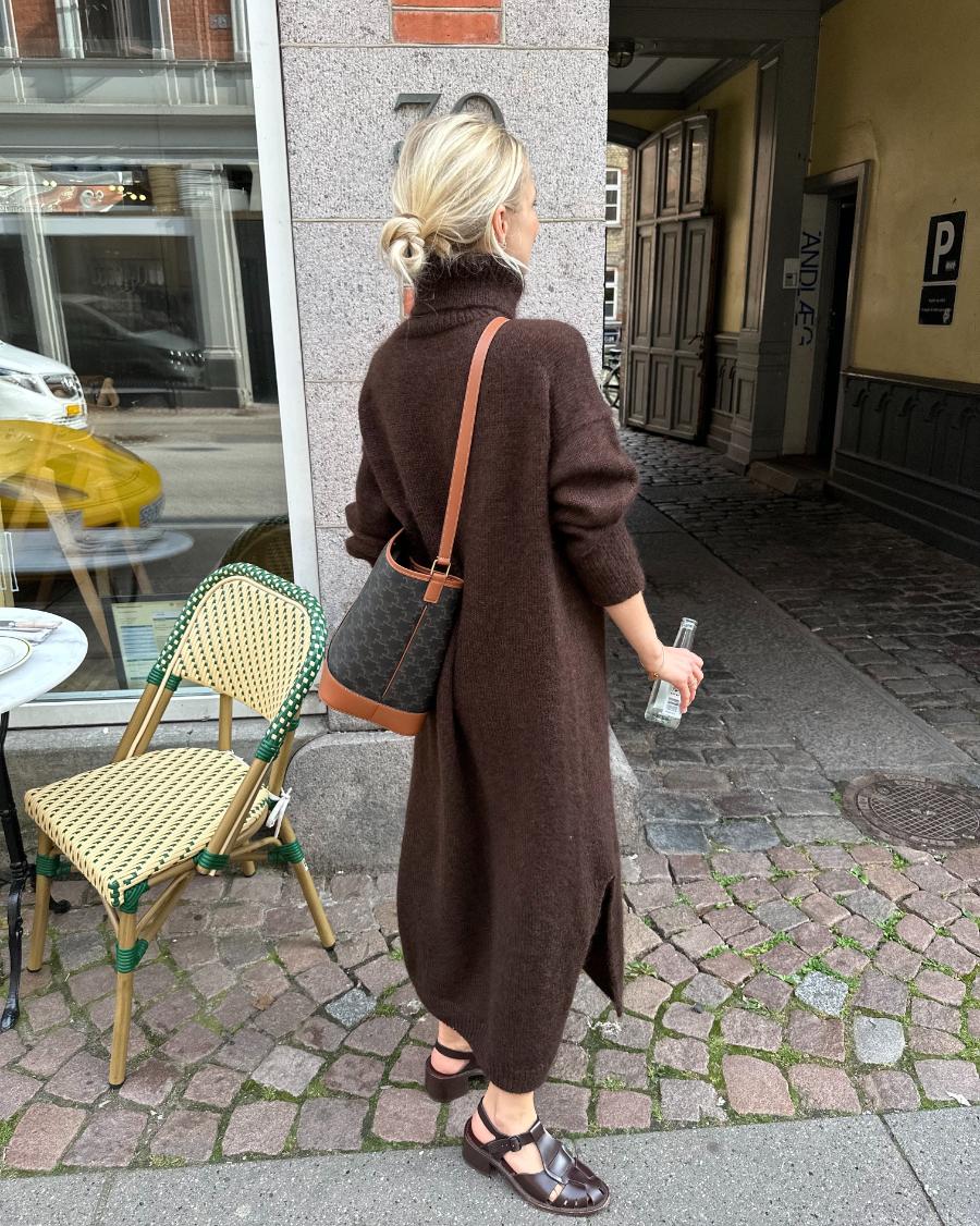 Chestnut Knit Dress