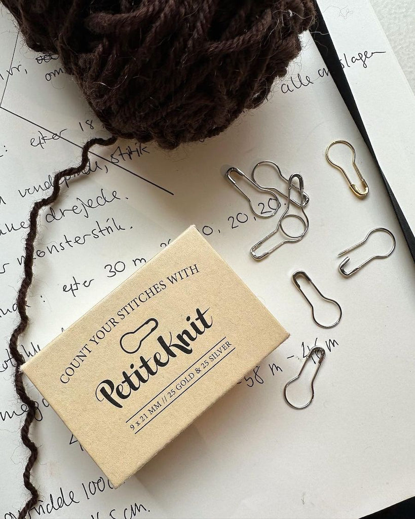 "Count Your Stitches With PetiteKnit" - Stitch markers