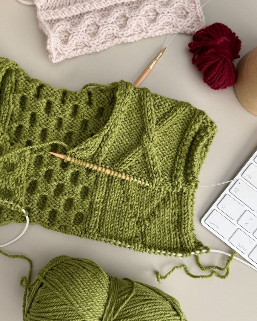 Procesbillede af grøn Dagmar Jacket Junior