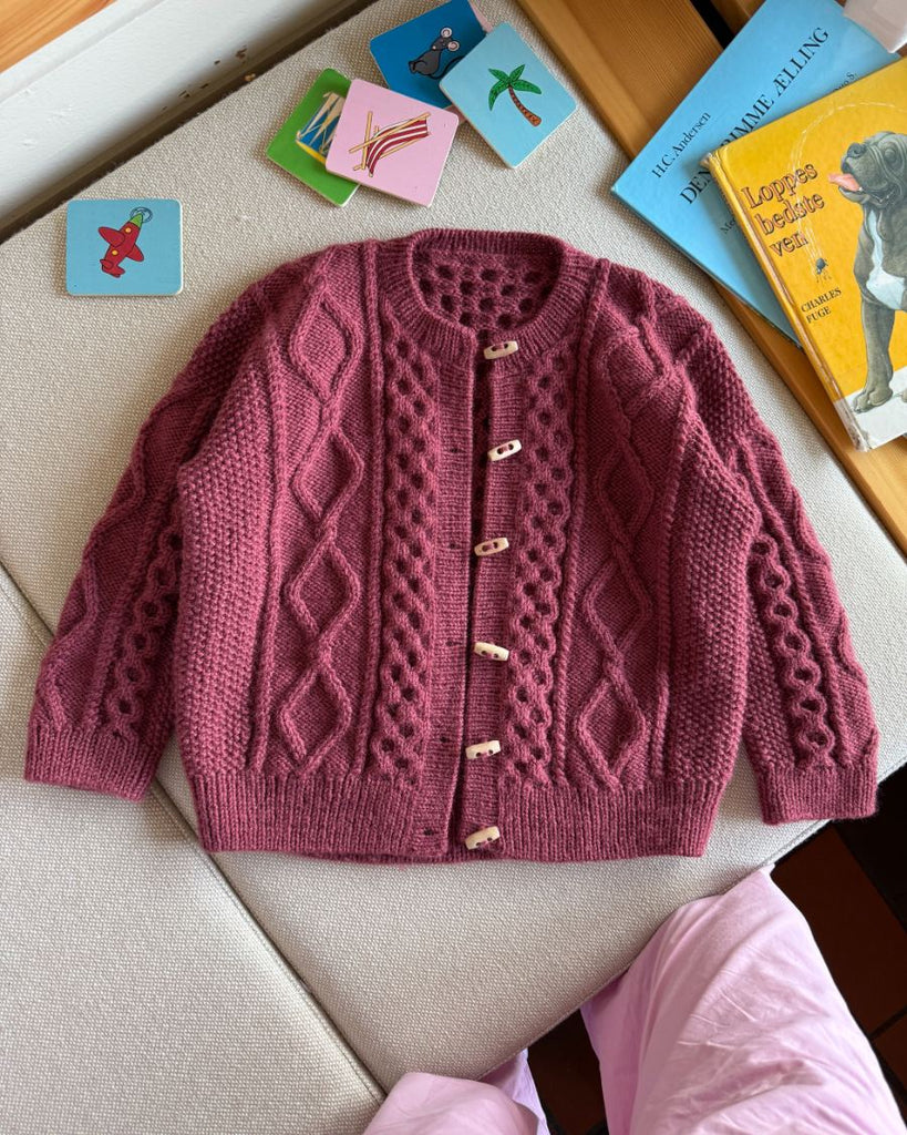 Bordeaux Dagmar Jacket Junior med 25 mm duffelknapper i træ