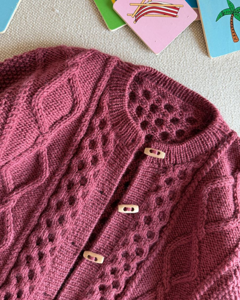 Bordeaux Dagmar Jacket Junior med 25 mm duffelknapper i træ