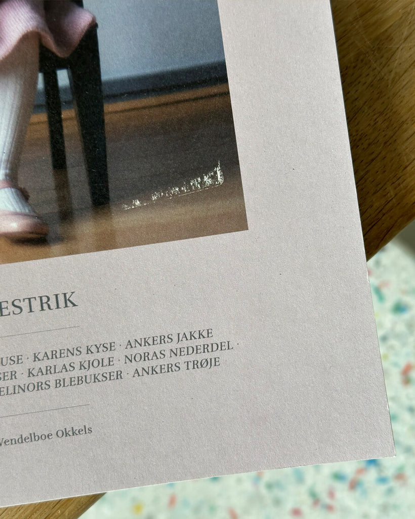 2. sorterings dukkestrik hæfte med fejl på