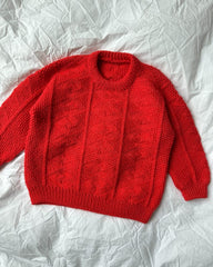 Liggende rød Esther Sweater Junior