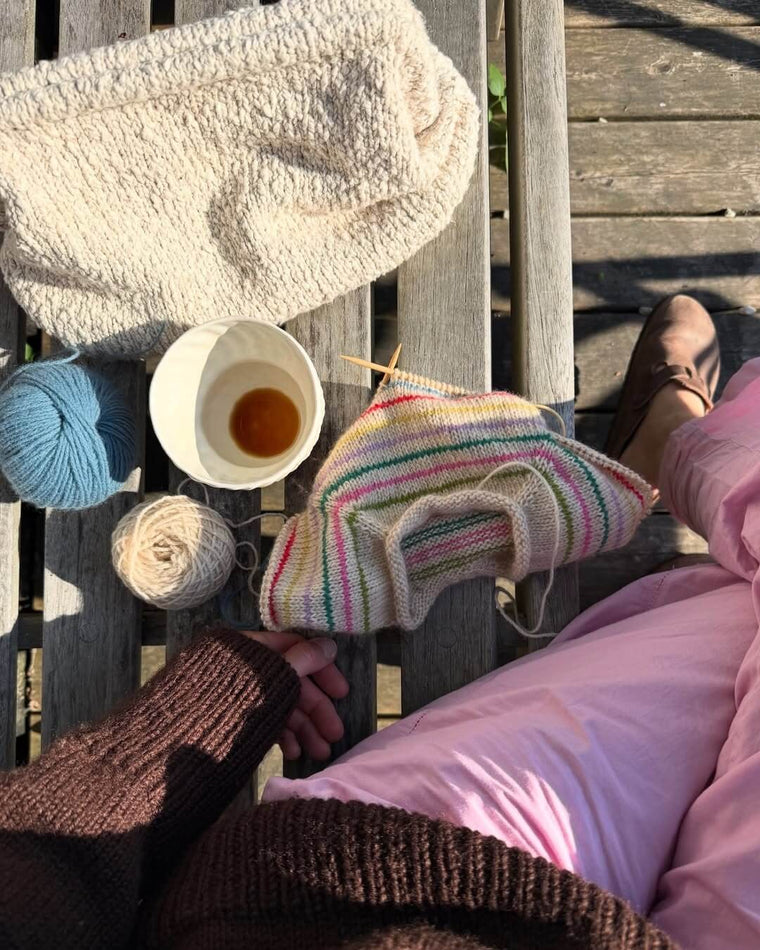 Samling af garn til Frankie Sweater Baby