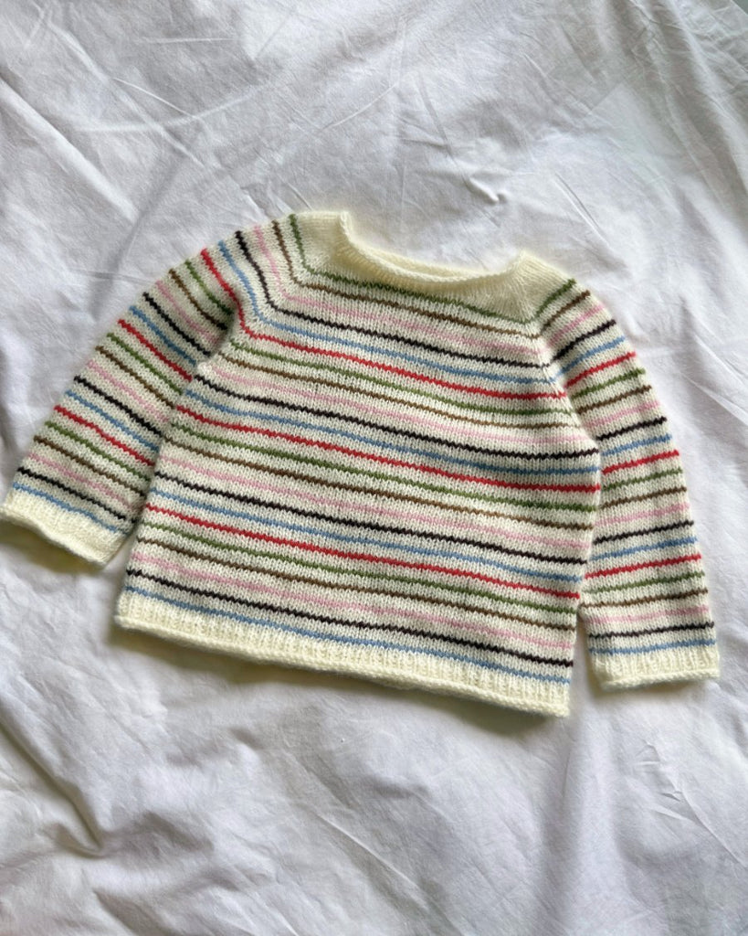 Liggende gulstribet Frankie Sweater Baby